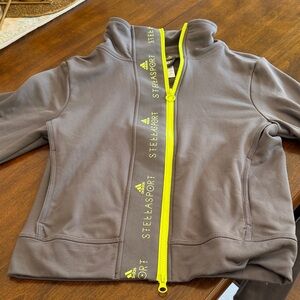 Stellasport x.Adidas Gray Zip with Neon Yellow Trim